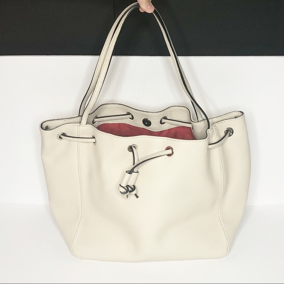 NWT Italian Lambskin Leather Bucket Bag - Picture 7 of 8